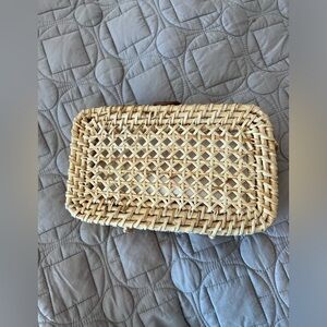 J.Crew Woven Rattan Crossbody Bag